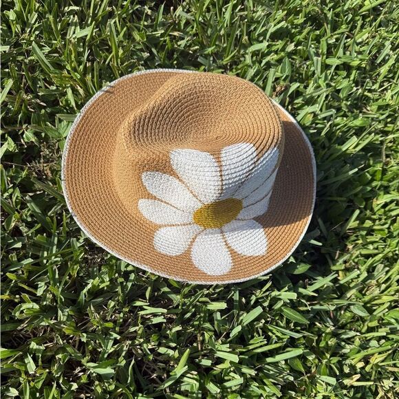 Accessories - Hand Painted Fedora Lemon Print shay - Afjustable Size - BRAND NEW